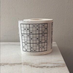 Sudoku Puzzle Toilet Paper Roll